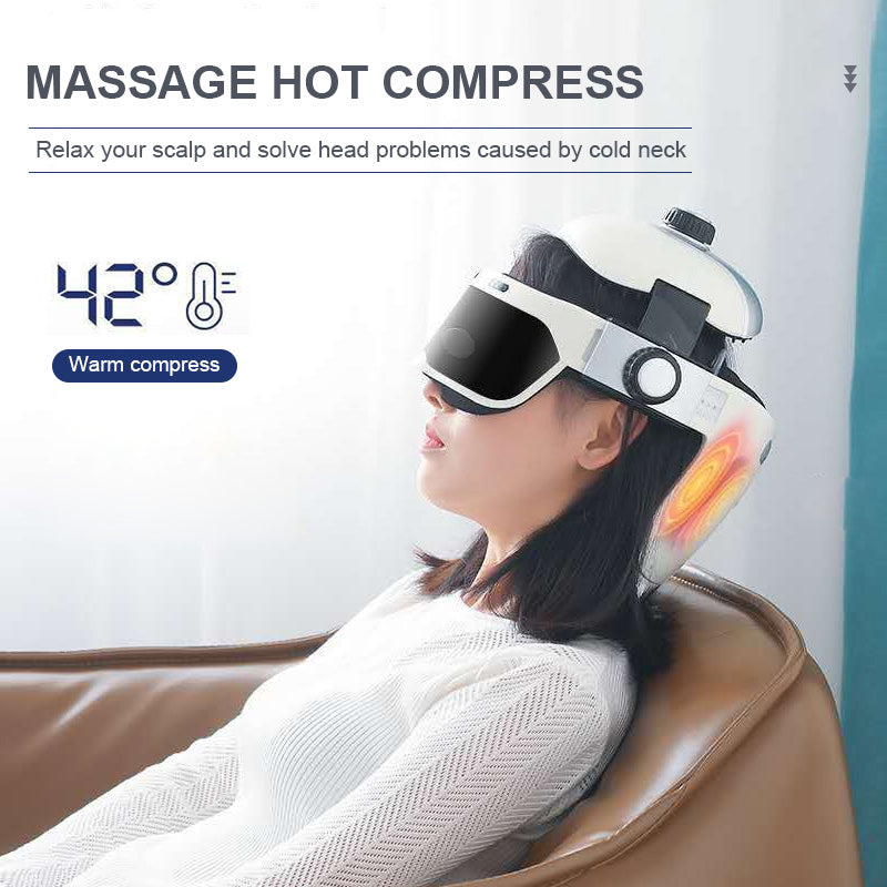 2-in-1 Digital Temple Head and Eyes Massager